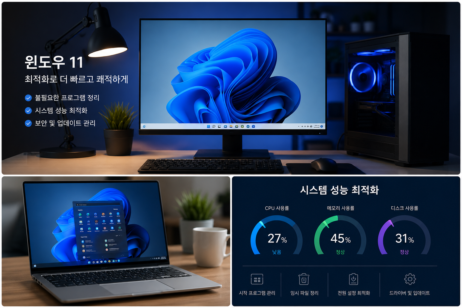 윈도우 11 최적화 팁 10가지, 느려진 PC를 빠르고 쾌적하게 만드는 방법